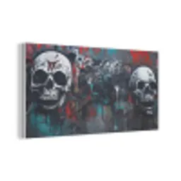 Schedels - Graffiti - Abstract PET vilt middel -3d