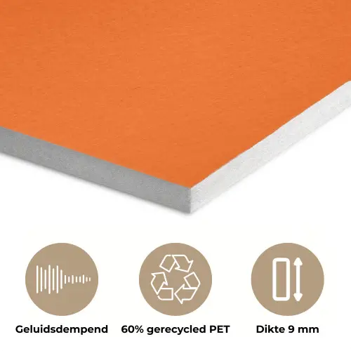 Slow down you're doing fine - Oranje - Simple PET vilt klein -closeup_NL