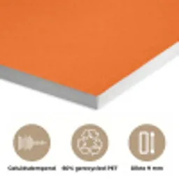 Slow down you're doing fine - Oranje - Simple PET vilt klein -closeup_NL