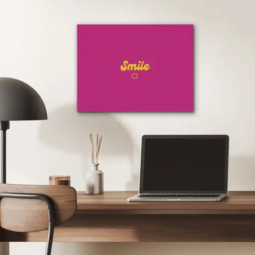 Smile - Stippen - Roze PET vilt klein -sfeer5