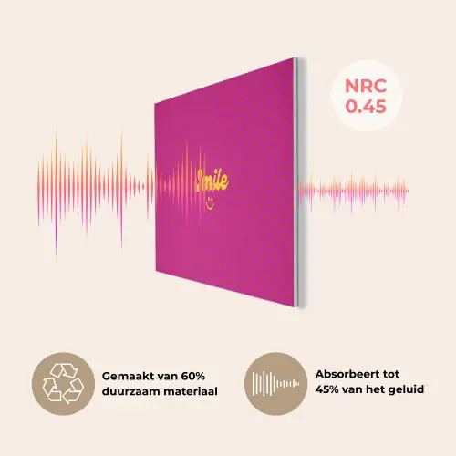 Smile - Stippen - Roze PET vilt klein -USP_NL