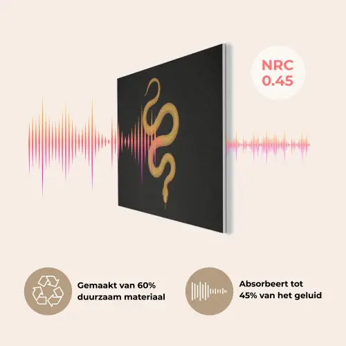 Slang - Minimalistisch - Goud PET vilt klein -USP_NL