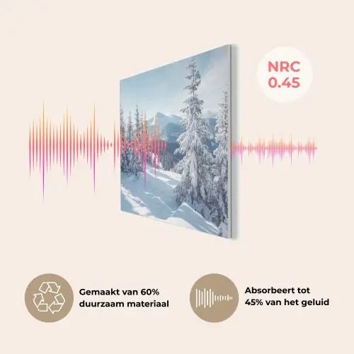 Sneeuw - Winter - Landschap - Bergen PET vilt klein -USP_NL