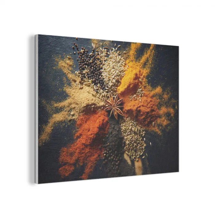 Specerijen - Explosie - Oranje PET vilt klein -3d