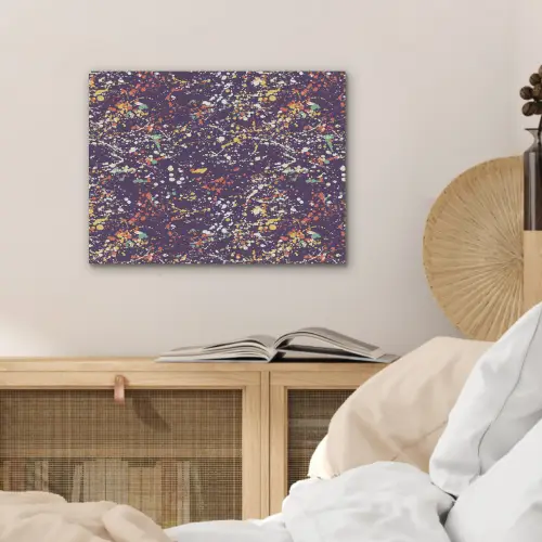 Spat - Abstract - Stippen PET vilt klein 837 -sfeer3