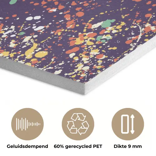 Spat - Abstract - Stippen PET vilt klein 837 -closeup_NL