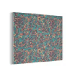 Spat - Abstract - Oranje - Groen PET vilt klein 837 -3d