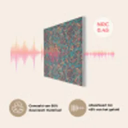 Spat - Abstract - Oranje - Groen PET vilt klein 837 -USP_NL
