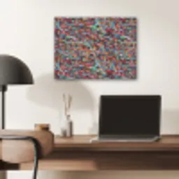 Spat - Abstract - Waterverf - Multi PET vilt klein 837 -sfeer5