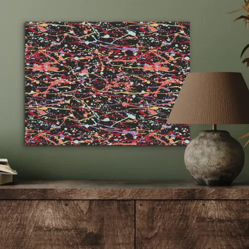 Spat - Abstract - Waterverf - Zacht PET vilt klein 837 -sfeer2