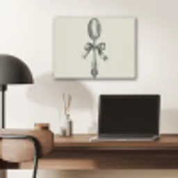 Lepel - Strik - Grijs PET vilt klein -sfeer5