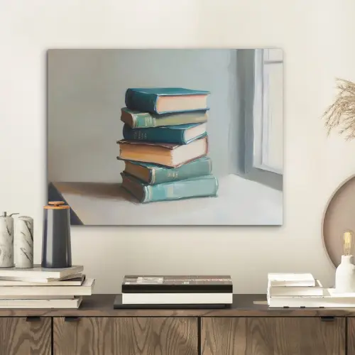 Stapel - Boeken - Groen - Daglicht PET vilt klein -sfeer1
