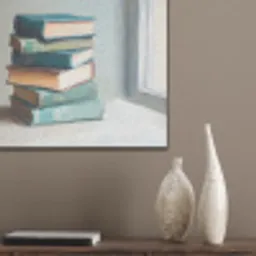 Stapel - Boeken - Groen - Daglicht PET vilt klein -sfeer6_closeup