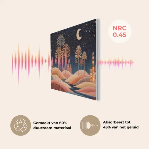 Sterrenhemel - Palmen - Rivier PET vilt klein -USP_NL