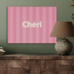 Gestreept - Roze - Chéri PET vilt klein -sfeer2