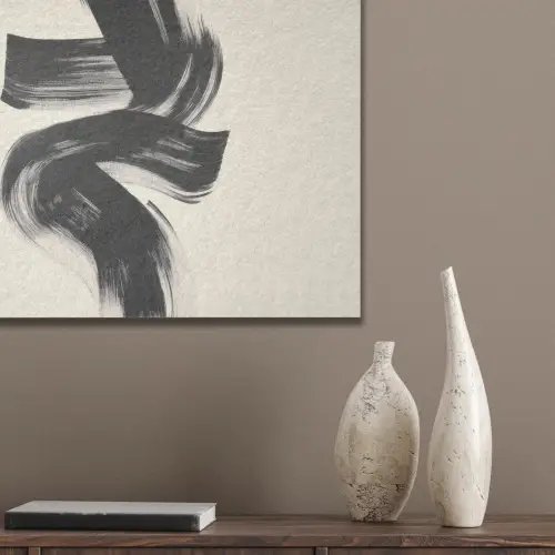 Strepen - Zwart - Abstract PET vilt klein -sfeer6_closeup