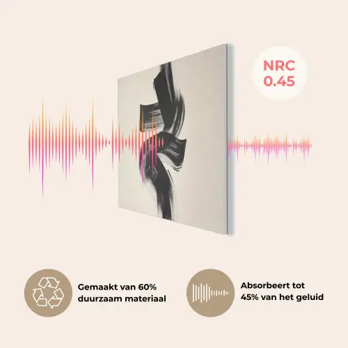 Strepen - Zwart - Abstract PET vilt klein -USP_NL