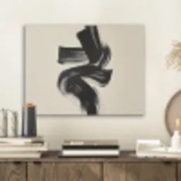 Strepen - Zwart - Abstract PET vilt klein -sfeer1