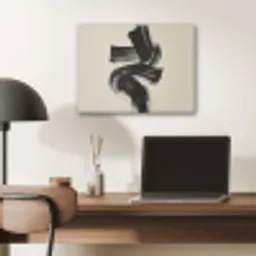 Strepen - Zwart - Abstract PET vilt klein -sfeer5