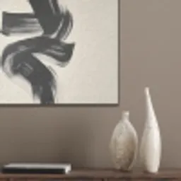 Strepen - Zwart - Abstract PET vilt klein -sfeer6_closeup
