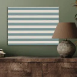 Strepen - Modern - Blauw PET vilt klein 837 -sfeer2