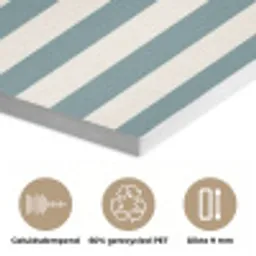 Strepen - Modern - Blauw PET vilt klein 837 -closeup_NL