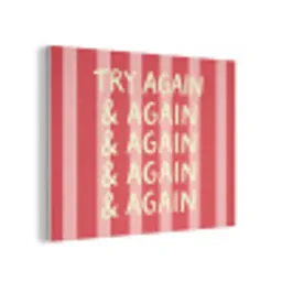 Strepen - Rood - Try again PET vilt klein -3d