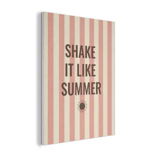 Zomer - Quote - Strepen PET vilt klein -3d