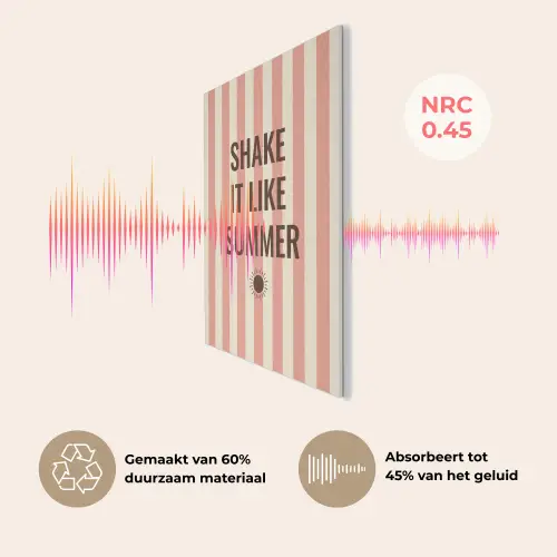 Zomer - Quote - Strepen PET vilt klein -USP_NL