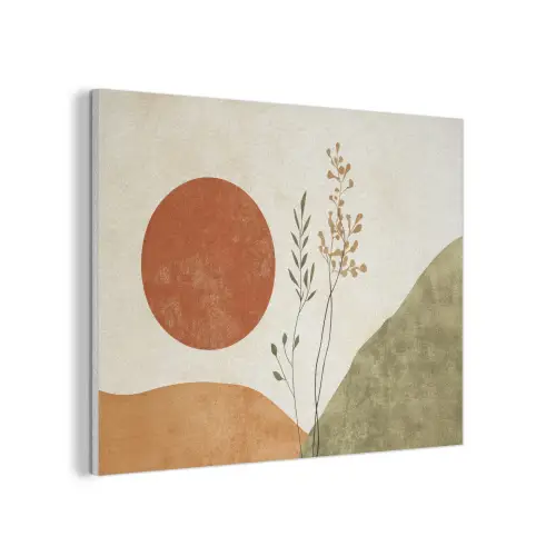 Zon - Abstract - Takken - Oranje PET vilt klein -3d