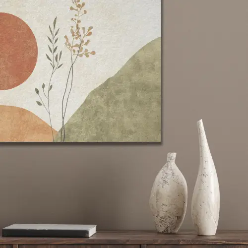 Zon - Abstract - Takken - Oranje PET vilt klein -sfeer6_closeup