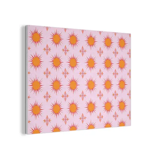 Zon - Patroon - Roze PET vilt klein 837 -3d