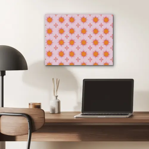 Zon - Patroon - Roze PET vilt klein 837 -sfeer5