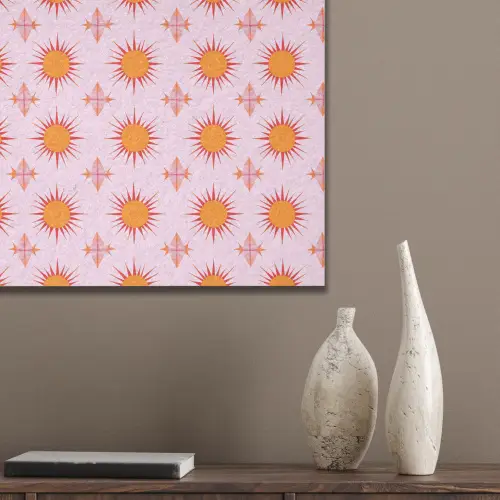 Zon - Patroon - Roze PET vilt klein 837 -sfeer6_closeup