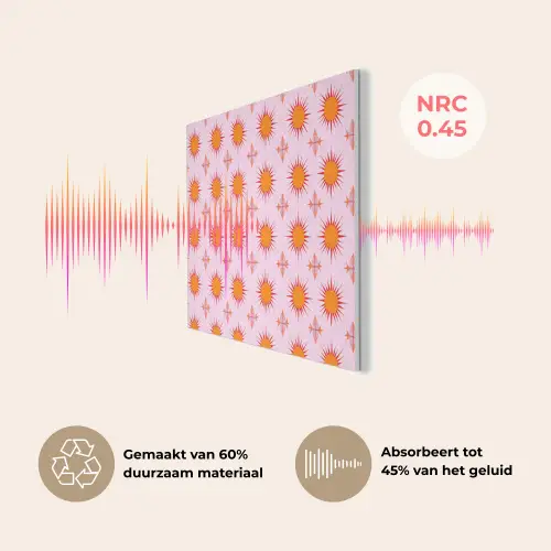 Zon - Patroon - Roze PET vilt klein 837 -USP_NL