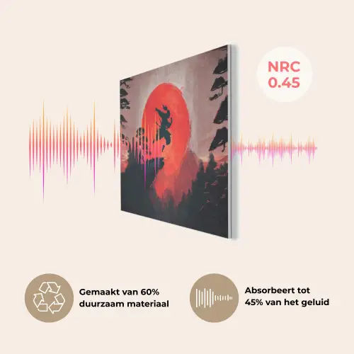 Zon - Krijger - Bomen - Bergen PET vilt klein -USP_NL