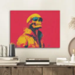 Zonnebril - Schedel - Jas - Rood PET vilt klein -sfeer1