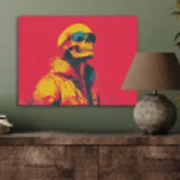 Zonnebril - Schedel - Jas - Rood PET vilt klein -sfeer2