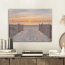 Zonsondergang - Strand - Zand PET vilt klein -sfeer1