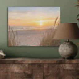 Zonsondergang - Duinen - Zee PET vilt klein -sfeer2