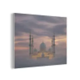 Zonsondergang - Moskee - Wolken PET vilt klein -3d