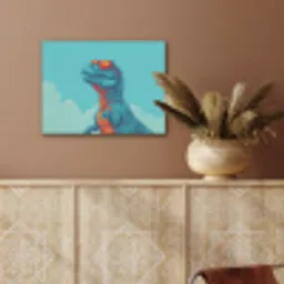 T-Rex - Blauw - Wolken - Zonnebril PET vilt klein -sfeer4