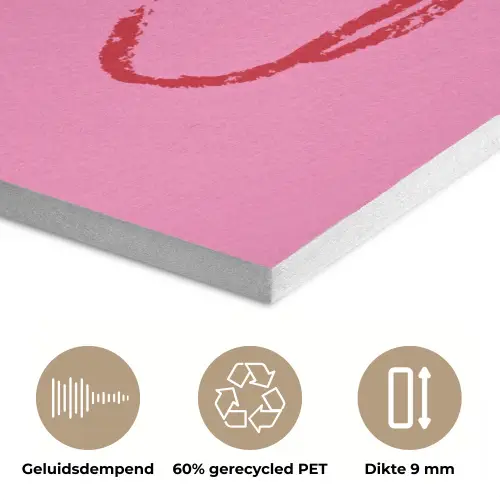 Thee - Roze - Valentijn - Tekst PET vilt klein -closeup_NL