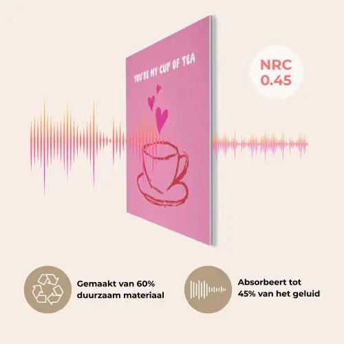 Thee - Roze - Valentijn - Tekst PET vilt klein -USP_NL