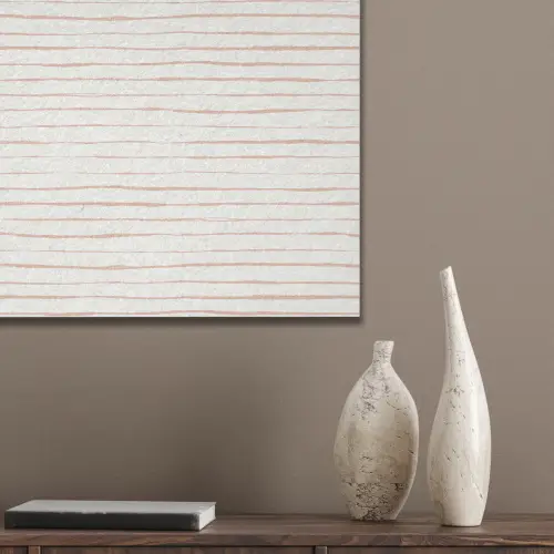 Terracotta - Strepen - Wit PET vilt klein 837 -sfeer6_closeup