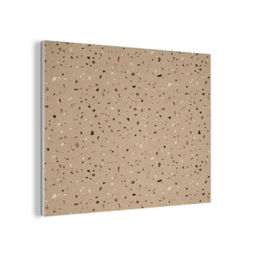 Terrazzo - Patroon - Beige PET vilt klein 837 -3d