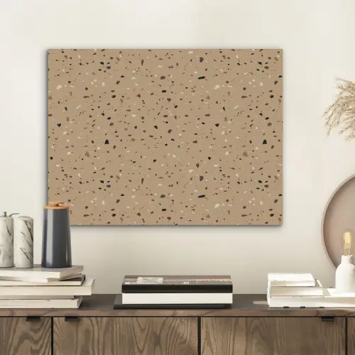 Terrazzo - Patroon - Beige PET vilt klein 837 -sfeer1