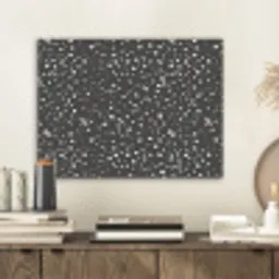 Terrazzo -  Patroon - Zwart - Wit PET vilt klein 837 -sfeer1