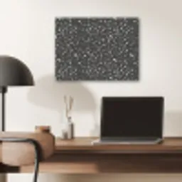 Terrazzo -  Patroon - Zwart - Wit PET vilt klein 837 -sfeer5