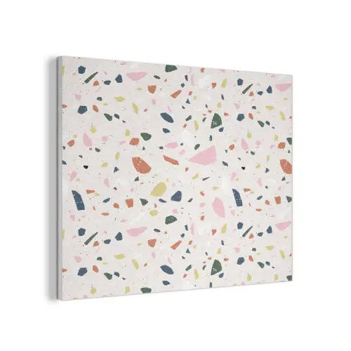Terrazzo - Patroon - Kleurrijk PET vilt klein 837 -3d